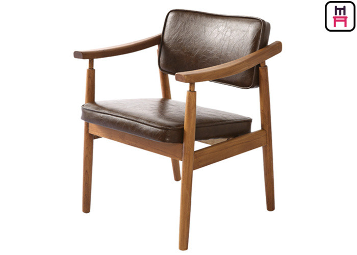 Comfortable Oak Solid Wood Restaurant Chairs Scandinavian Design Furniture