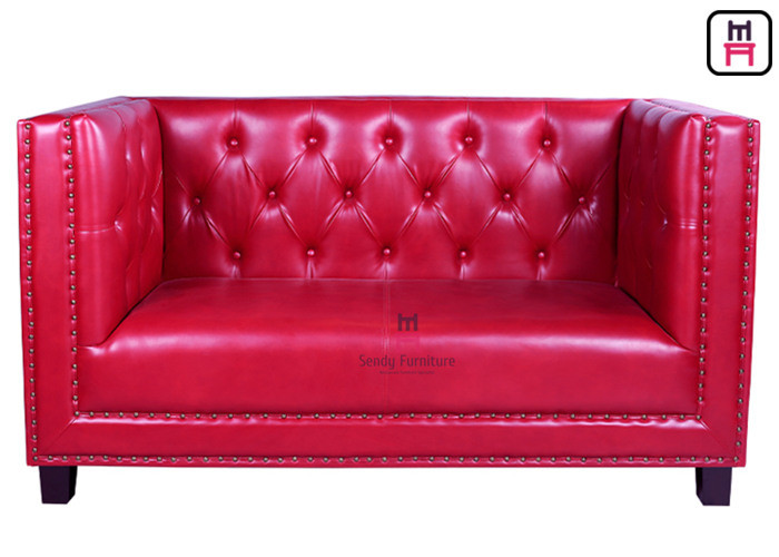 red leather booth