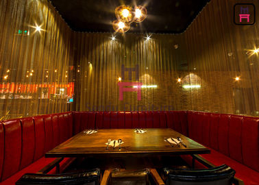 leather fabric u shape restaurant booth seating for hotel salon coffee shop