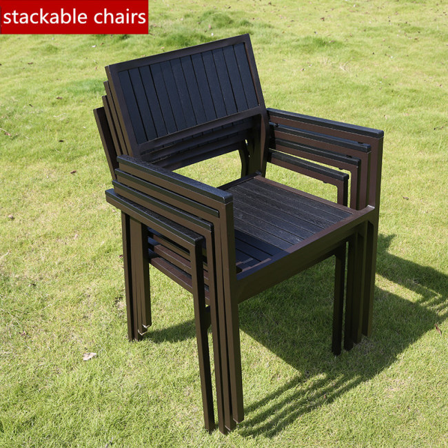 1 By 4 6 Outdoor Restaurant Tables Sets Plastic Wood Metal Frame