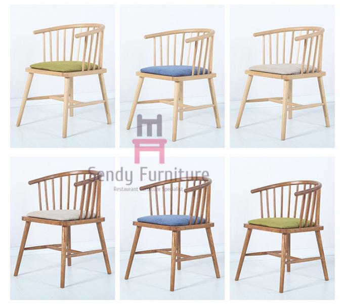 Sleek Low Back Wood Restaurant Chairs