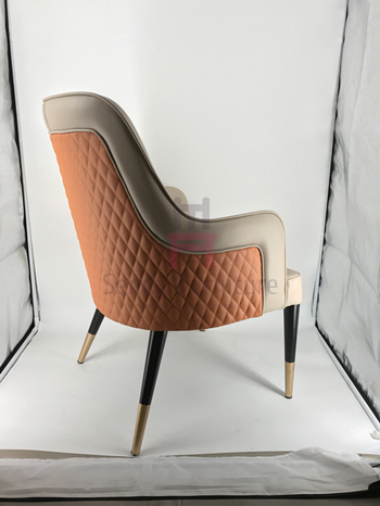 metal chairs dining leather gold bently comfortable arm feet factory chair im restaurant