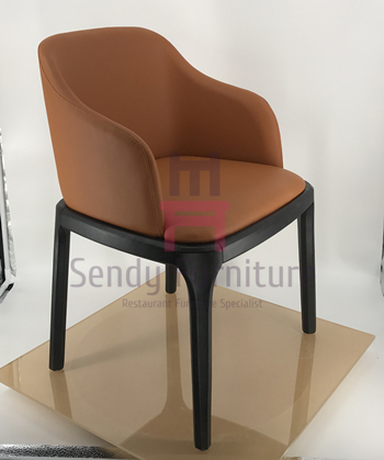 Grace Arm Chair Padded Wood Restaurant Chairs Modern