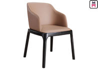 Padded Grace Arm Chair Wood Restaurant Chairs Modern Furniture With Round Safe Corner