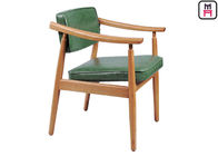 Comfortable Oak Solid Wood Restaurant Chairs Scandinavian Design Furniture 