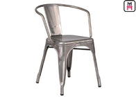 Steel Tolix Armchair Metal Pub Chairs , Replica Tolix Dining Chair 76cm Height