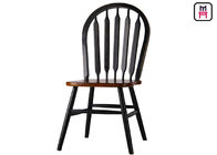 Indoor Windsor Solid Wood Restaurant Chairs With Curved Back Unibody Block