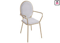 Armless Round High Back Metal Restaurant Chairs With Elegant Macarons Color