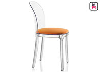 Wedding Armless Clear Ghost Chair Fabric Seats W41 * D41 * H80cm / SH46cm