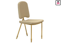 Nordic Velvet Dancing Chair Stainless Steel Restaurant Chairs With Arrowhead Gold Leg