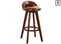 olid Wood Restaurant Bar Stools Soft Leather / Fabric Seater W50 * D37 * SH73cm S