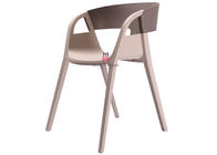 T Back Armrest Plastic Restaurant Chairs Commercial Indoor / Outdoor Furniture