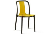 Armless Stackable Plastic Lawn Chairs , Coloured Plastic Dining Chairs 