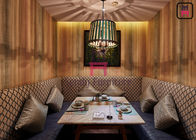 Leather Fabric U Shaped Restaurant Sofa Set For Hotel / Salon / Coffee Shop