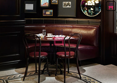 Buy Leather Cafe Bench Restaurant Sofa Set Custom Round Banquette For Five Start Hotel online manufacture