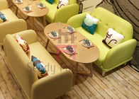 Macarons Colorful Restaurant Booths For Home , Japanese Style Fabric Booth Bench Seating