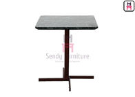 Crossed X SS Base Luxury Coffee Tables With Round & Square Shape D45cm / 60cm