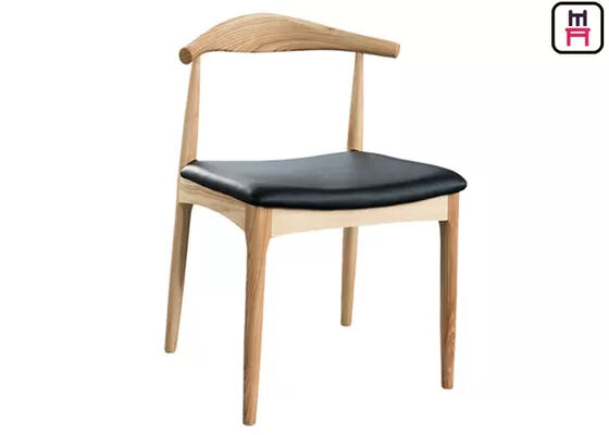 Buy Italy Style Ash Wood Restaurant Chairs with Custom Color Options for Elegant Dining Spaces online manufacture