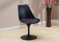 360 Degree Swivel Red Seat, Side Chair, Tulip Dining Chair Made by Fiberglass
