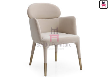 Fully Upholstered Fabric Wood Restaurant Chairs Comfortable Solid Structure