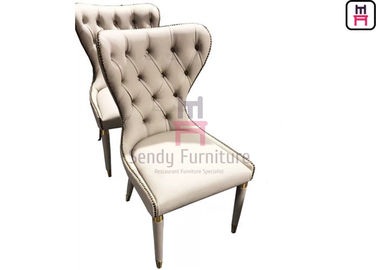 Buy Tufted Back Upholstered Dining Room Chairs Handmade Button Decoration Hotel Furniture online manufacture