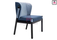Black Ash Wood Frame Wood Restaurant Chairs Upholstered Shell Backrest Furniture