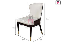 Hotel Restaurant Chairs with High Glossy Backrest Comfortably Upholstered Seatback No Foldable