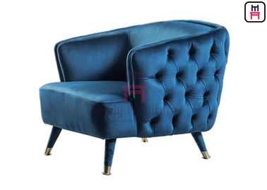 Buy Leisure Sofa Hotel Restaurant Chairs , Wood Frame Hotel Wing Chair With Armrest online manufacture