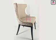Durable Metal Frame Leather Upholstered Commercial Dining Chair