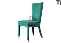 High Back Green Velvet Fully Upholstered Comfortable Hotel Restaurant Chairs