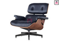5 Spoke Base 0.4cbm Swivel Leather Armchair With Footrest