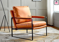 Metal Frame Unfolder Leather 0.55cbm Upholstered Sofa Chair