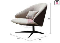 0.8cbm Cashmere Upholstered Leisure Chair 4 Spoke