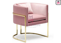 Velvet Upholstered Low Back 0.42cbm Restaurant Dining Chair