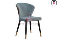 0.38cbm Bowed Backrest Metal Restaurant Chair PU Leather