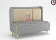 High Back Dual Color 1.2cbm 4ft Upholstered Sofa Booth