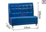 3.5feet 0.8cbm Upholstered Booth Seating Sqaured Stitching Back