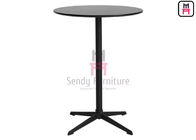 2ft HDF Round Shape High Table with Aluminum 4-star Base / Steel Tube