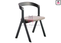 Unfoldable Miniforms Ash Wood Dining Chair D53cm Fabric Leather