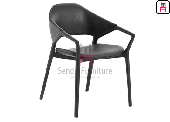 Buy H81cm Ash Wood Restaurant Chairs Artisanal Fabrication With Armrests online manufacture