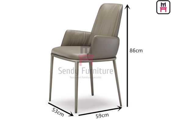 Buy Wood Restaurant Chair with Slatted Backrest Leather Armrests and Ergonomic Design for Comfortable Dining online manufacture