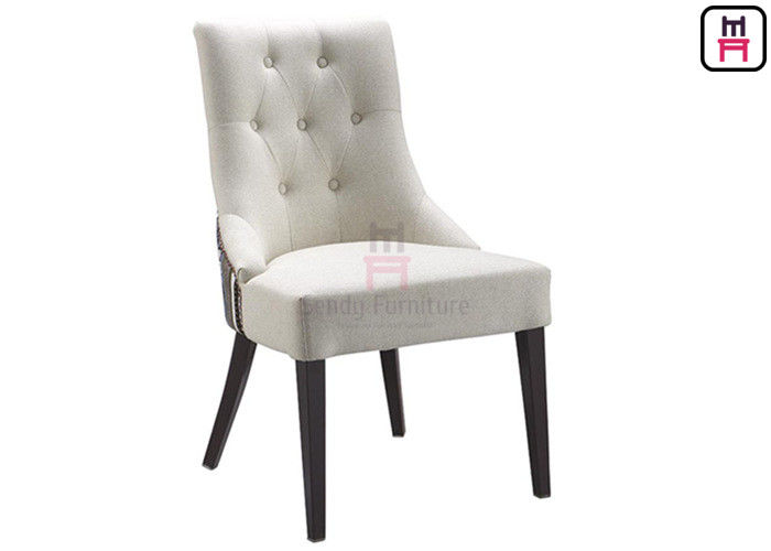 Classical Fabric Standard Banquet Chairs Steel Frame And  Curved Arm For Weddings