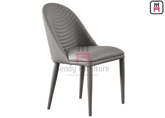 Fully Upholstered PU Leather Restaurant Dining Chair 0.33cbm Metal