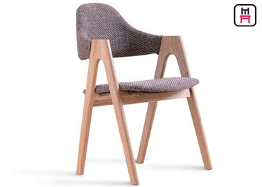 Classical Strong Solid Wood Restaurant Chairs With Leather Fabric Seats