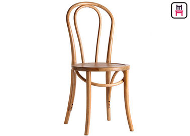 Rustic Style Vienna Walnut Bentwood Cafe Chairs For Hotel / Office / Home