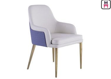 Arm Stainless Steel Legs Bar Hotel Furniture Chairs With Luxury Leather Seats