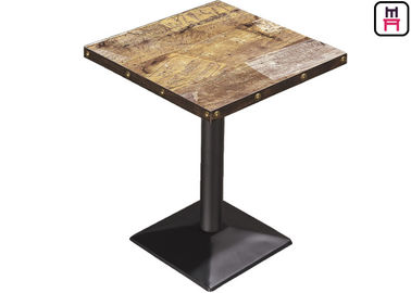 2ft * 2ft Waterproof Indoor Plywood Club Dining Table with Vintage Pattern
