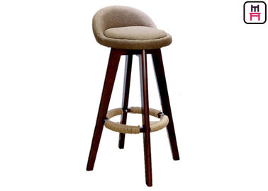 olid Wood Restaurant Bar Stools Soft Leather / Fabric Seater W50 * D37 * SH73cm S
