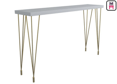 6ft Tall Rectangular Bar Table ,  Tall Narrow Bar Table For Pub / Salons