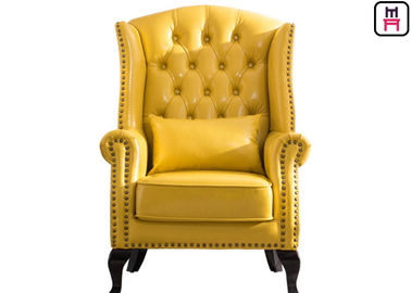 American Style Classical Single Sofa Chair High Back Leather Chair For Bar / Hotel